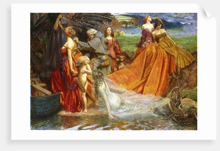 Now is Pilgrim Year fair Autumn's Charge by John Byam Liston Shaw