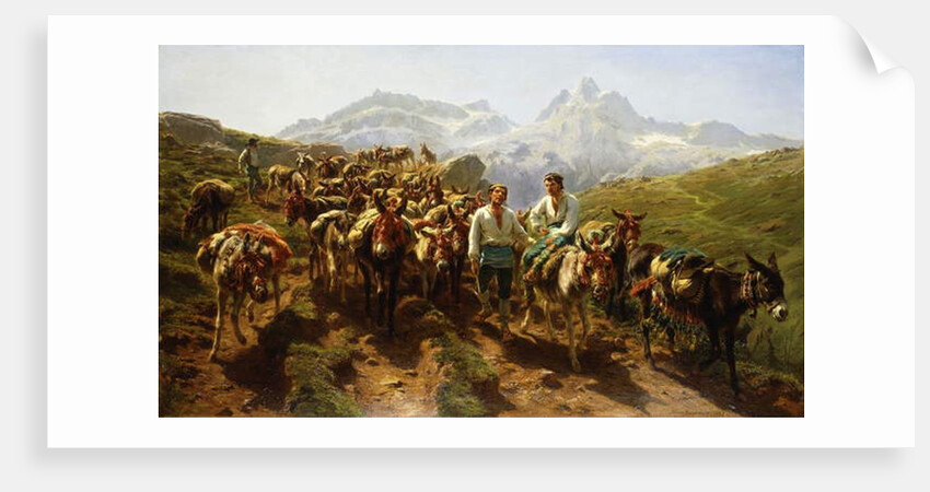 Spanish Muleteers Crossing the Pyrenees, 1857 by Rosa Bonheur