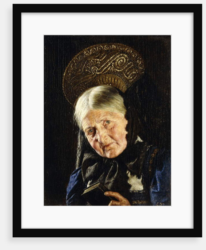 A Woman with a Book by Carl Kronberger