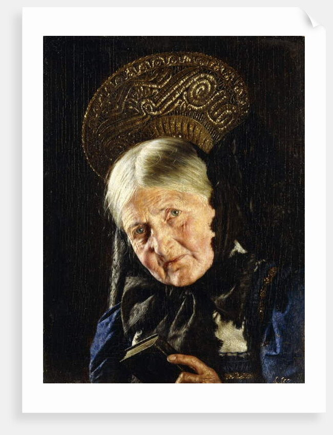 A Woman with a Book by Carl Kronberger