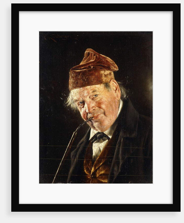 A Man with a Pipe by Carl Kronberger