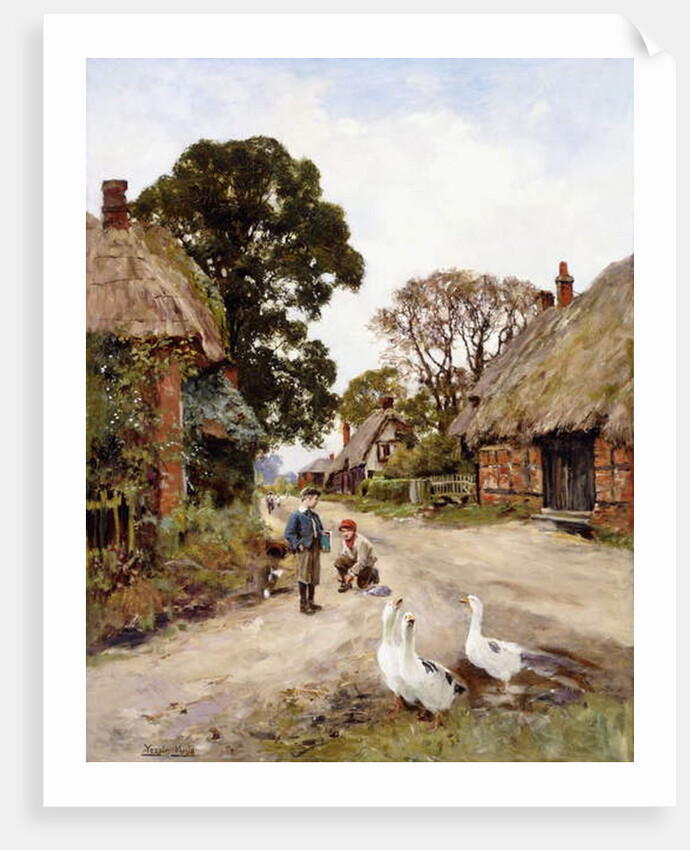 Off to School by Henry John Yeend King