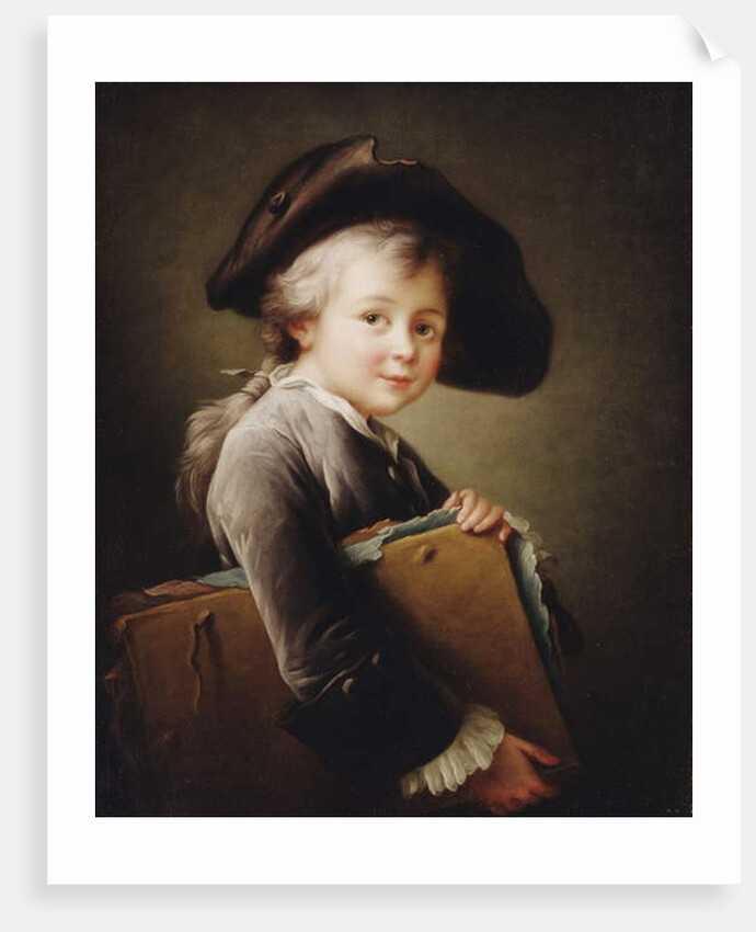 A Young Boy holding a Portfolio, 1760 by Francois-Hubert Drouais