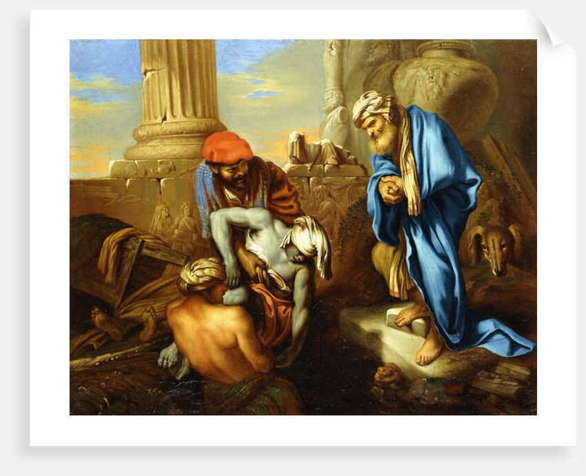 Tobit Burying the Dead in Defiance of the Orders of Sennacherib by Giovanni Francesco Castiglione