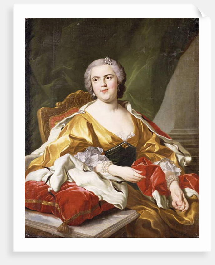 Portrait of Louise Elisabeth de Bourbon, Duchess of Parma by Louis Michel Van Loo