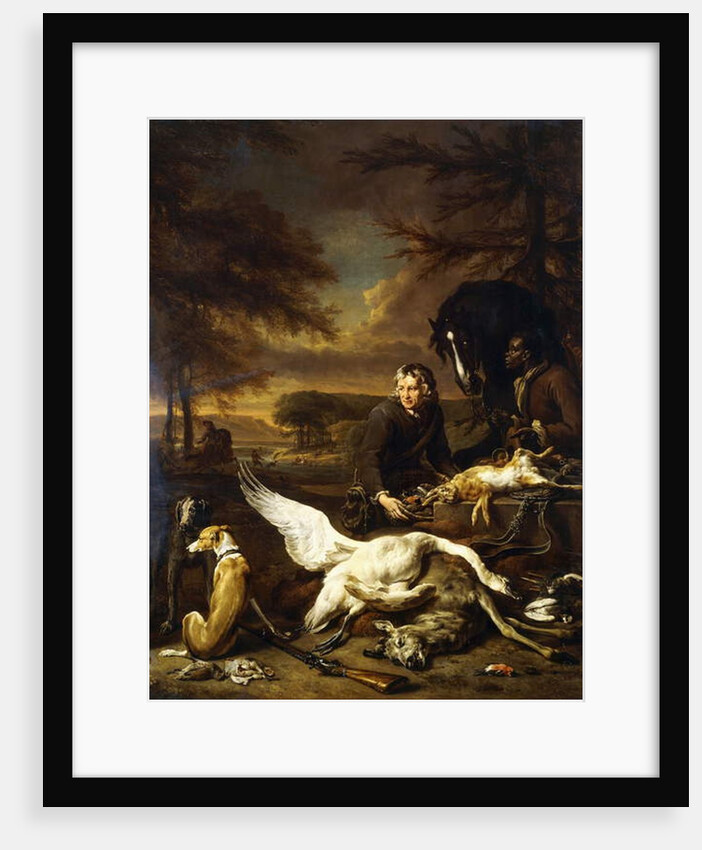 The Spoils of a Hunt with a Hunt Servant and a Black Page holding a Bay, 1700 by Jan Weenix