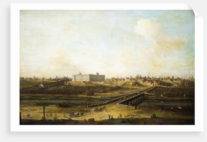 Madrid and the Palacio Real from the West Bank of the Manzanares, 1752-53 by Antonio Joli