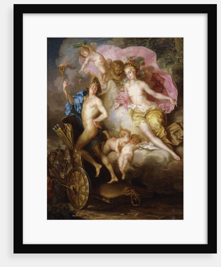 The Triumph of Venus and Cupid with Cupid's Chariot by Johann Georg Platzer
