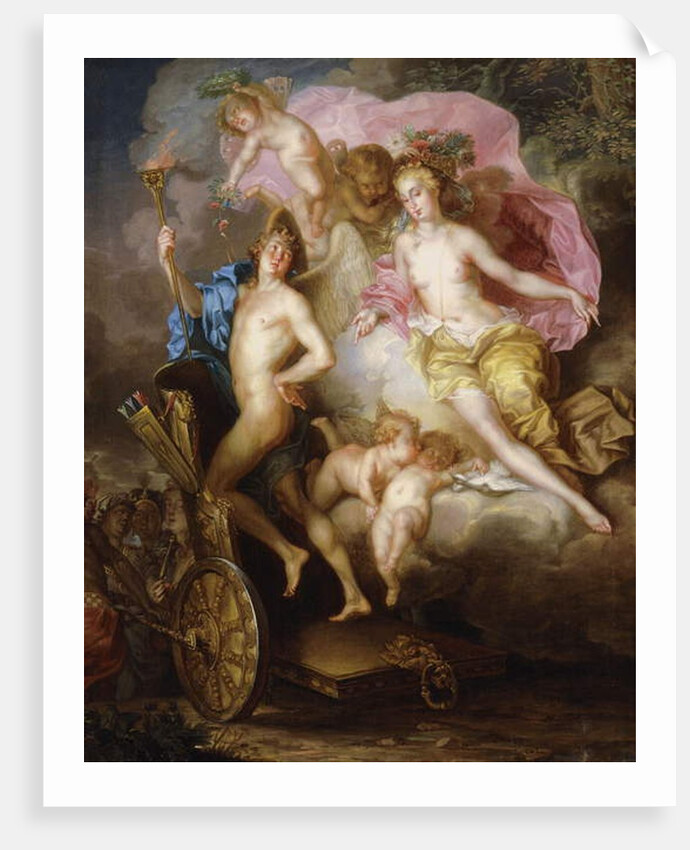 The Triumph of Venus and Cupid with Cupid's Chariot by Johann Georg Platzer