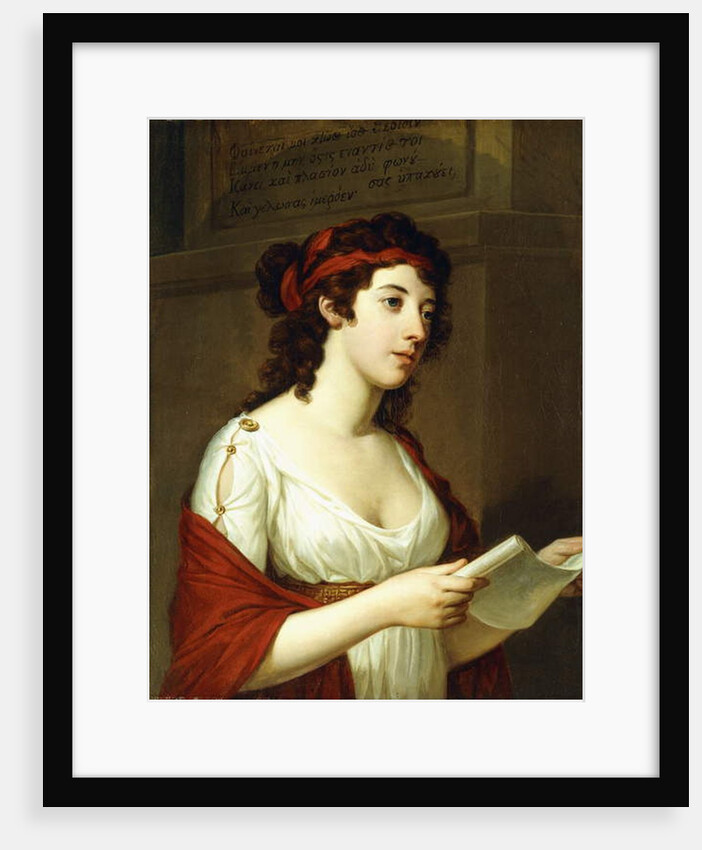 Portrait of a Lady as Sappho by Elisabeth Louise Vigee-Lebrun
