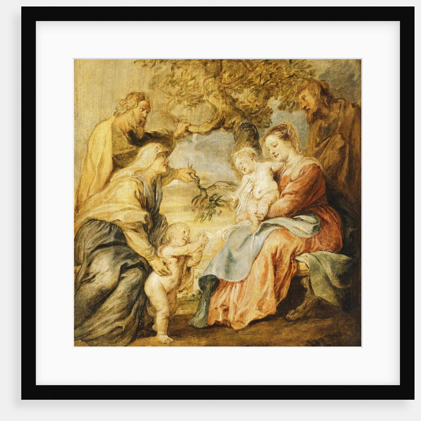 The Holy Family visited by Saints Elizabeth, Zacharias and the Infant Saint John the Baptist by Peter Paul Rubens