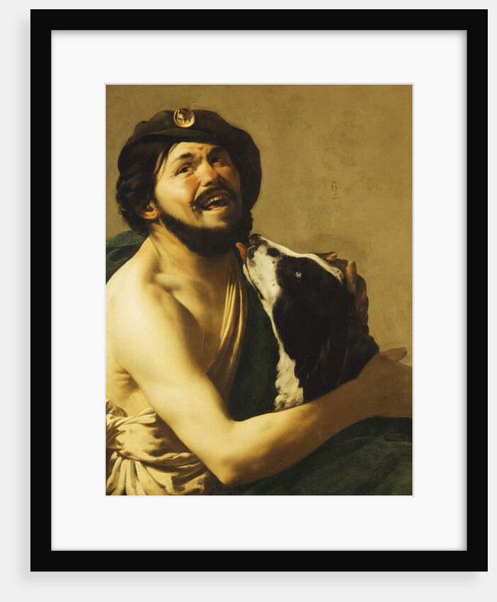 A laughing Bravo with a Dog, 1628 by Hendrick Ter Brugghen
