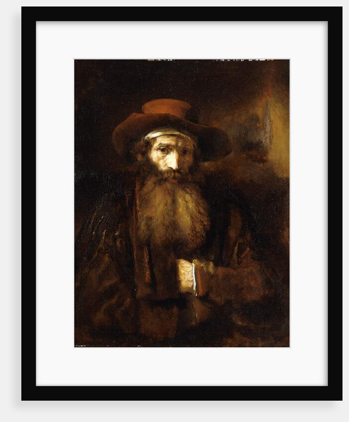 A Bearded Old Man, wearing a brown Coat and russet Hat, 1651 by Rembrandt Harmensz. van Rijn