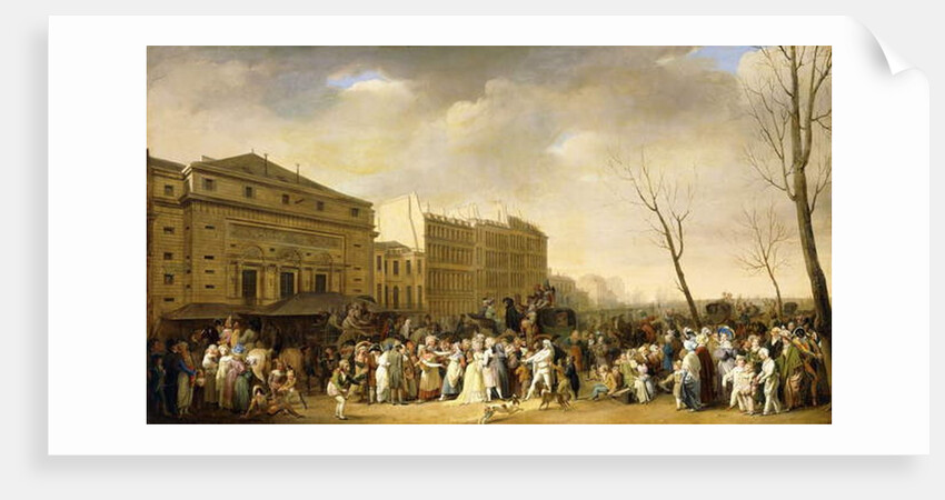 A Carnival on the Boulevard du Crime, 1832 by Louis Leopold Boilly