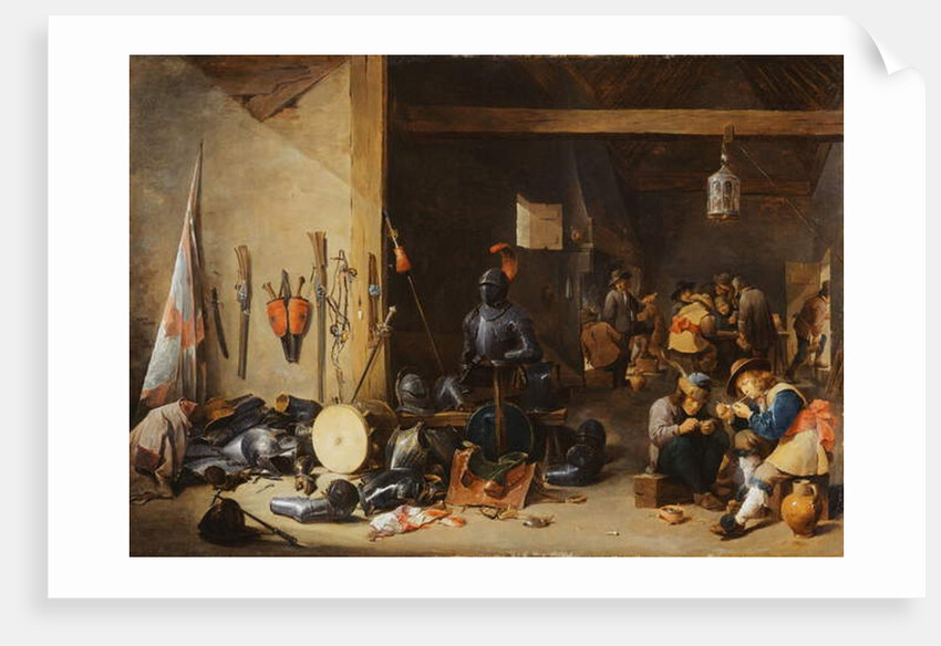 The Interior of a Guardroom, c.1640s by David the Younger Teniers