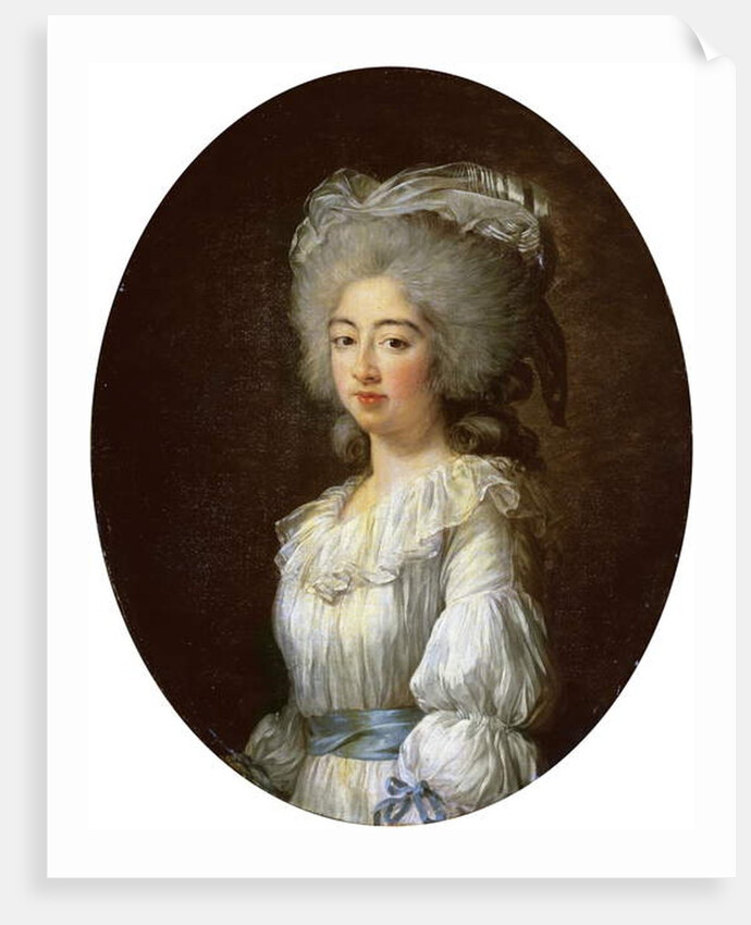 Portrait of the Louise Marie Josephine, Comtesse de Provence, later Queen of France by Elisabeth Louise Vigee-Lebrun