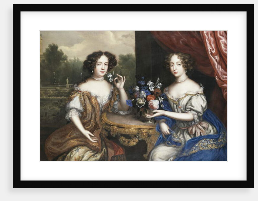 A Double Portrait of Lady Maria Somalia and Lady Anne Barrington by Henri Gascard