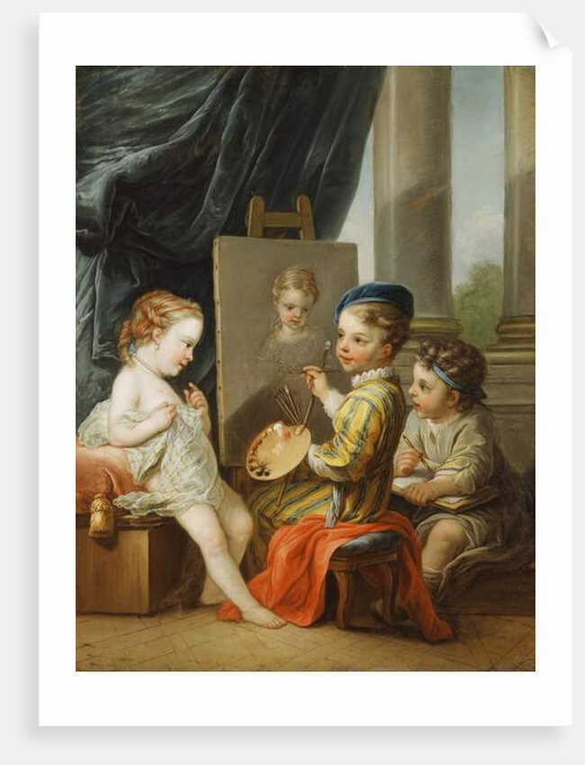 The Four Arts - Painting by Carle van Loo