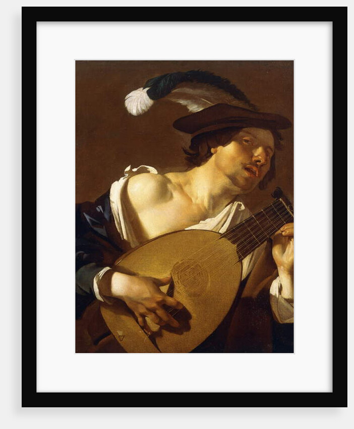 A Lute Player, 1621-22 by Theodore van called Dirk Baburen