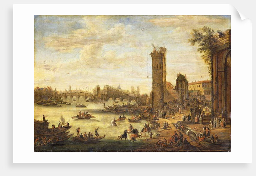 A View of Paris looking toward the Ile de la Cite and the Pont Neuf, 1671-77 by Peeter or Pieter Bout