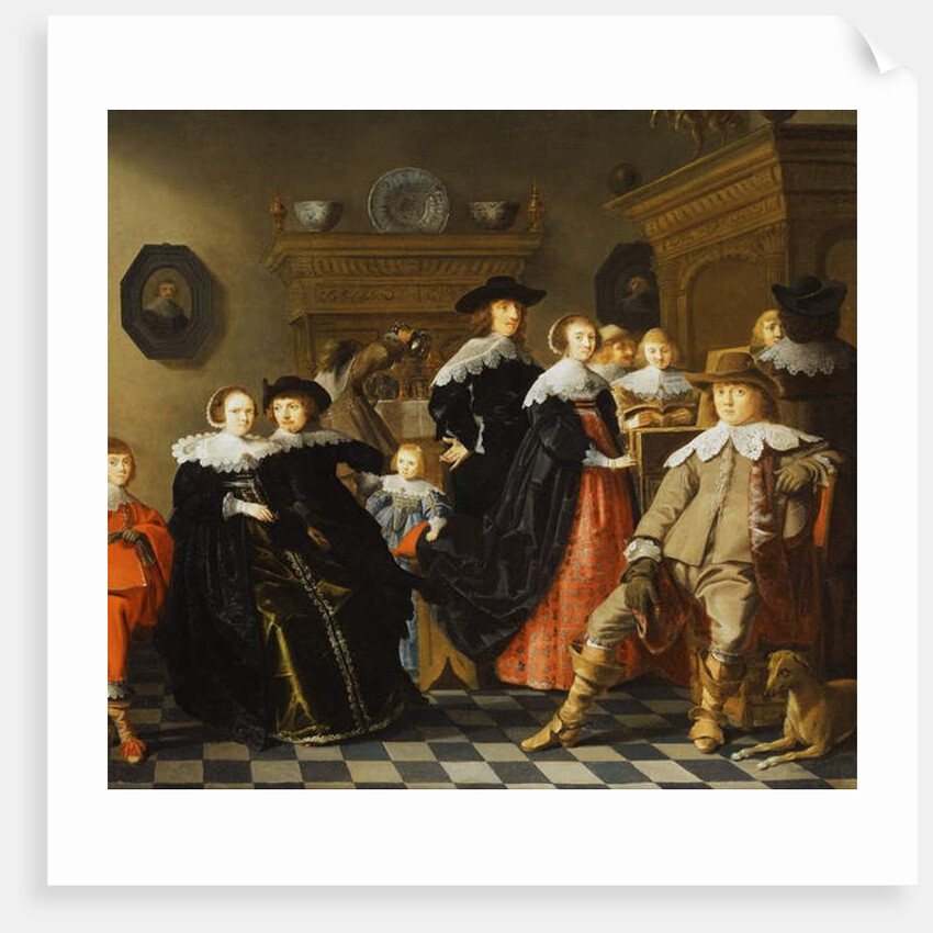 An Elegant Family in an Interior by Jan Olis