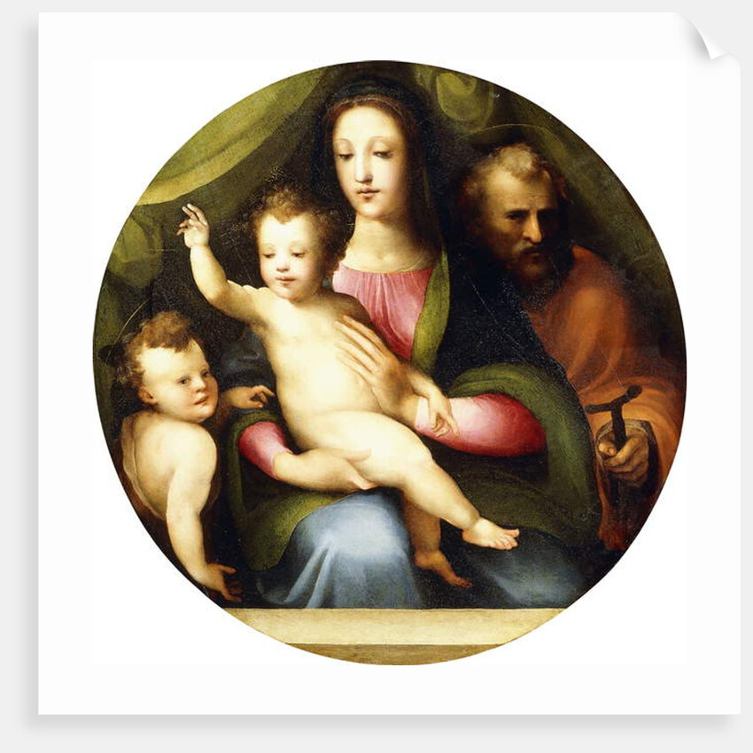 The Holy Family with the Infant Saint John the Baptist by Domenico Beccafumi
