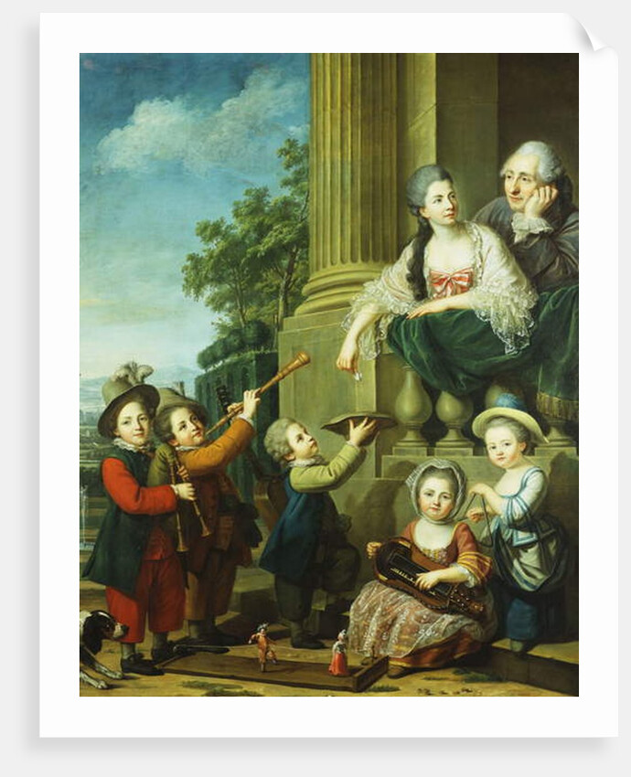 A Group Portrait of the Perceval Family by Guillaume Voiriot