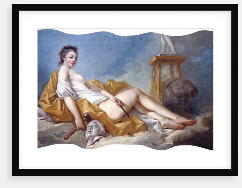 Personification of Sculpture by Jean-Honore Fragonard