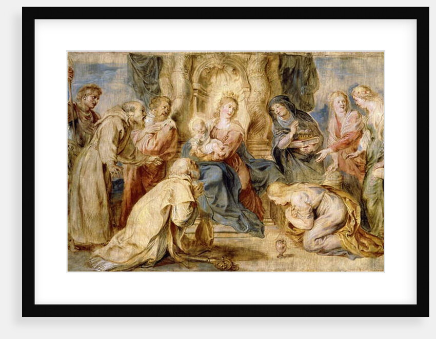 The Virgin and Child Enthroned Adored by Eight Saints by Peter Paul Rubens
