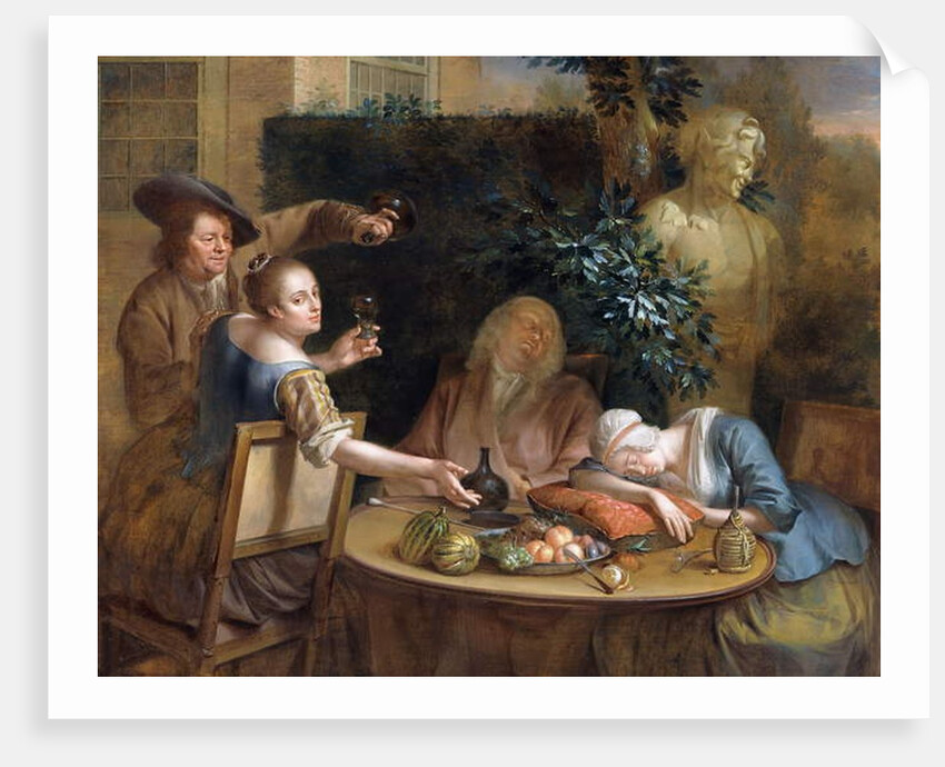 A Drinking Party in the Garden, 1739 by Aert Schouman