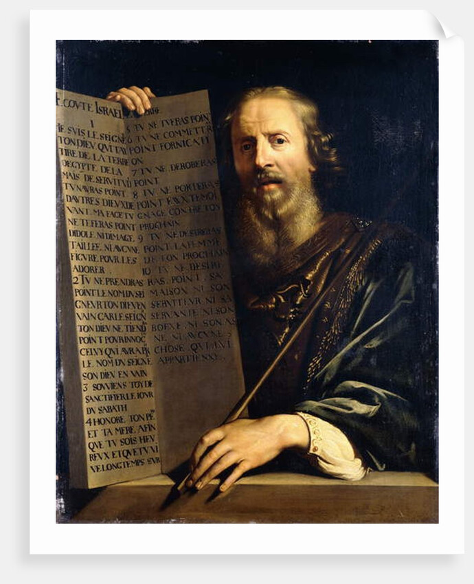 Moses Holding the Ten Commandments by Philippe de Champaigne