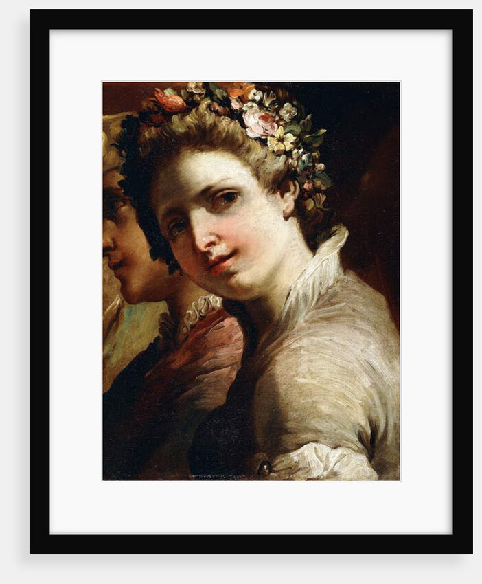 Studies of Heads of a Young Man and Girl by Gaetano Gandolfi