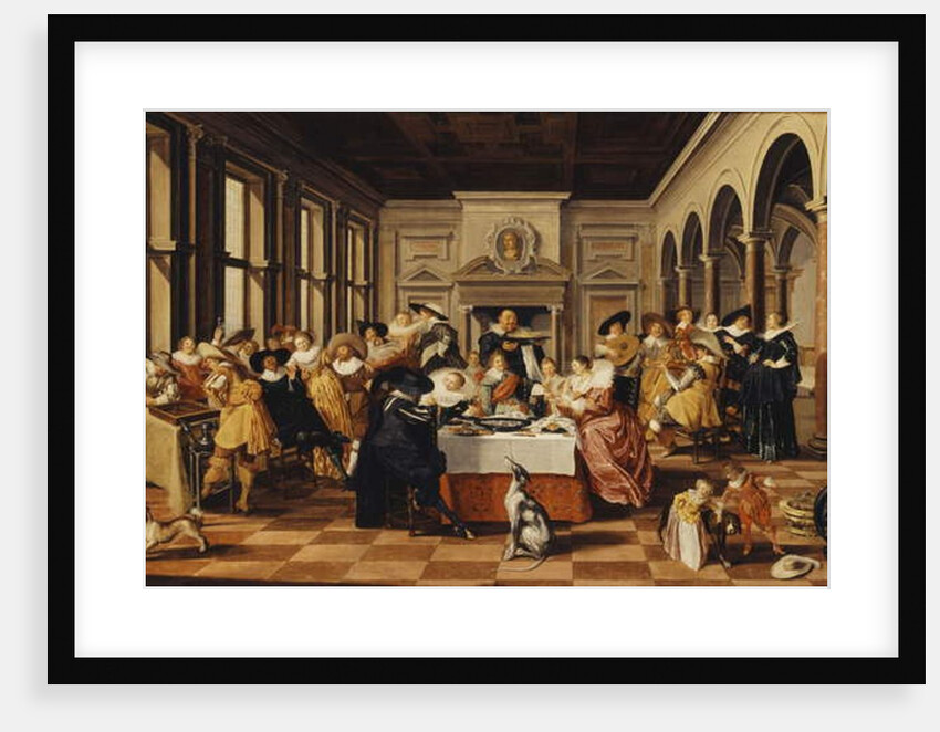 A Merry Company in a Palatial Interior by Dirck Hals