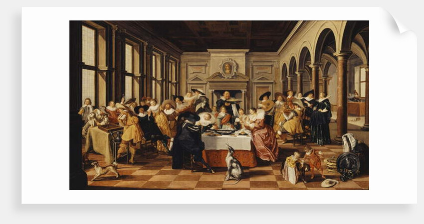 A Merry Company in a Palatial Interior by Dirck Hals