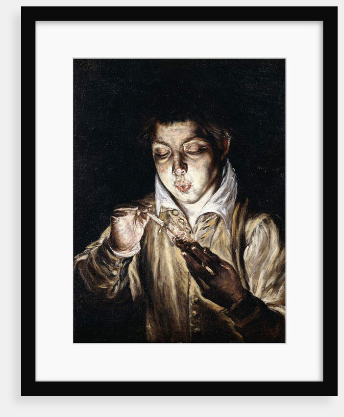 A Boy lighting a Candle by El Greco