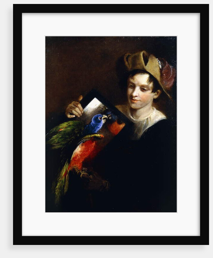 A Boy with a Parrot by Martin Ferdinand Quadal