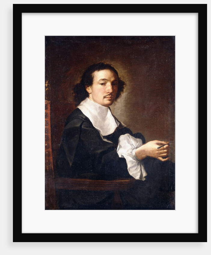 Portrait of a Physician, probably Giovanni Guglielmo Riva, seated half-length, holding a surgical instrument, c.1668-c.1672 by Carlo Maratti