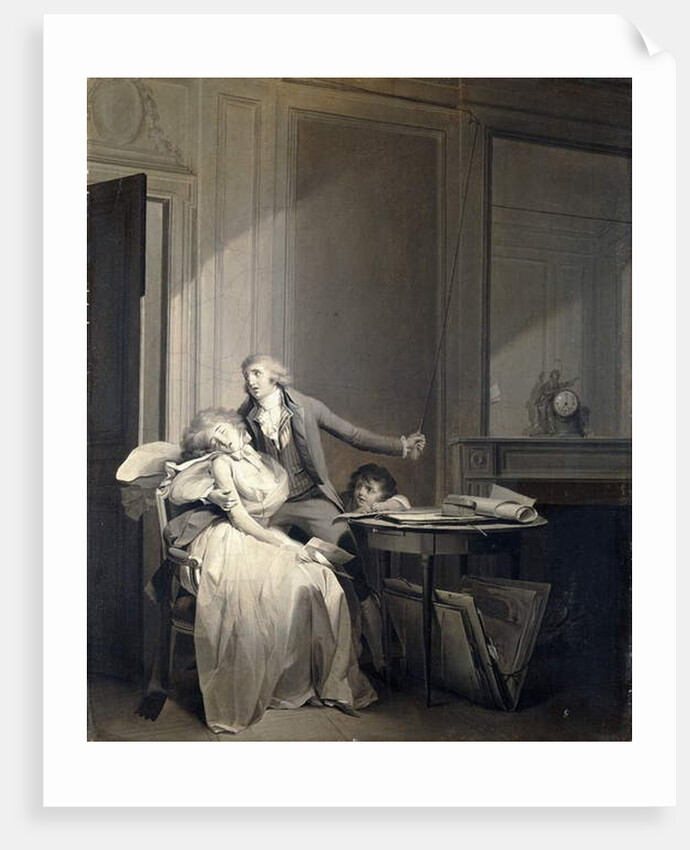 The Letter or The Fainting by Louis Leopold Boilly