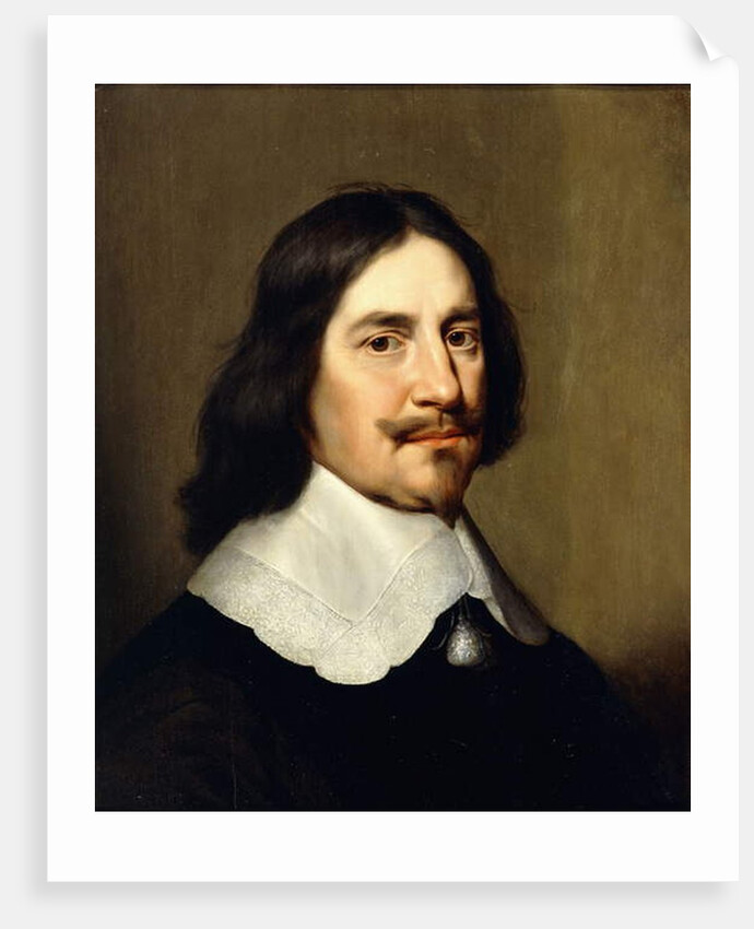Portrait of a Gentleman, bust length, wearing Black by Gerrit van Honthorst
