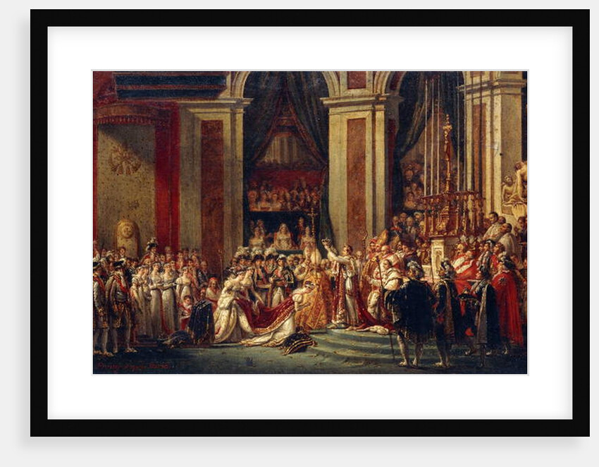 Napoleon crowning Josephine by Jacques Louis David