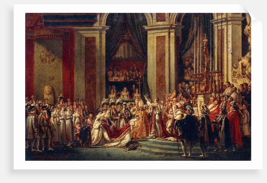 Napoleon crowning Josephine by Jacques Louis David