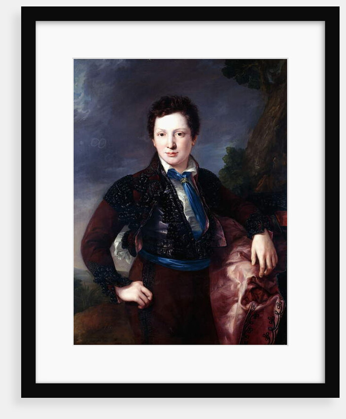 Portrait of Don Matias Edmundo Tirel y Gomez de las Casas, the future Second Marquis of Ulagares and Viscount of Castel Ruiz by Luis Lopez Piquer
