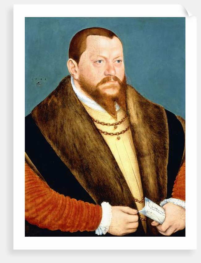 Portrait of Duke Augustus of Saxony by Lucas the Younger Cranach