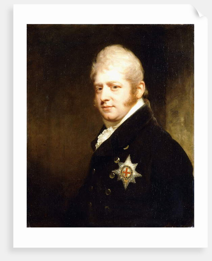 Portrait of Prince Adolphus Frederick, Duke of Cambridge, bust length wearing the Star of the Garter, 1808 by William Beechey