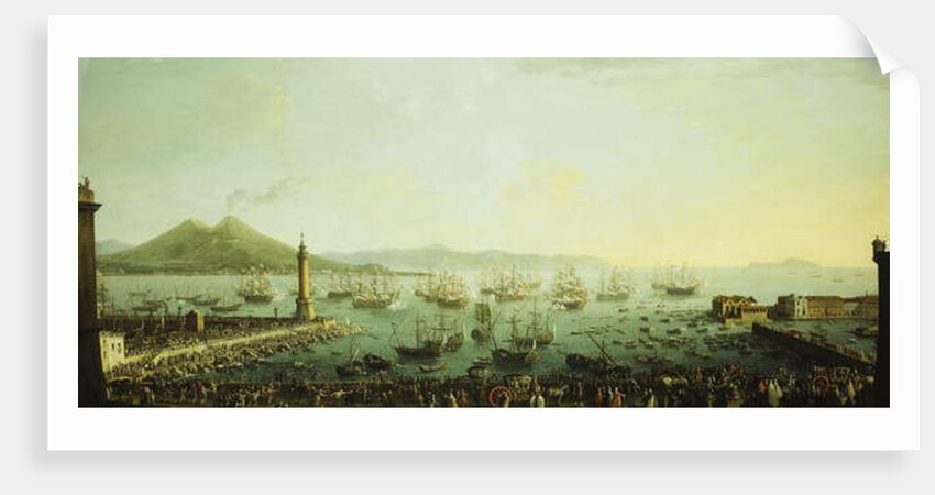 The Embarkment of King Charles III of Naples, 18th century by Antonio Joli