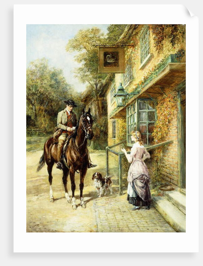 The Village Postman by Heywood Hardy