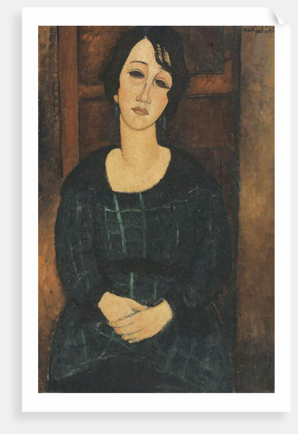 Woman in a Plaid Dress, 1916 by Amedeo Modigliani