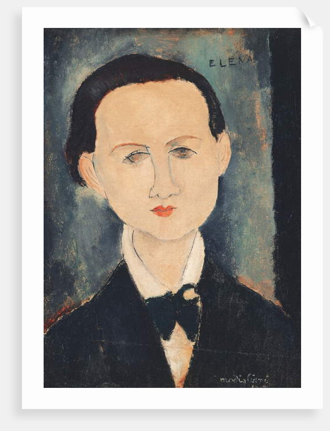 Elena Povolozky, 1917 by Amedeo Modigliani