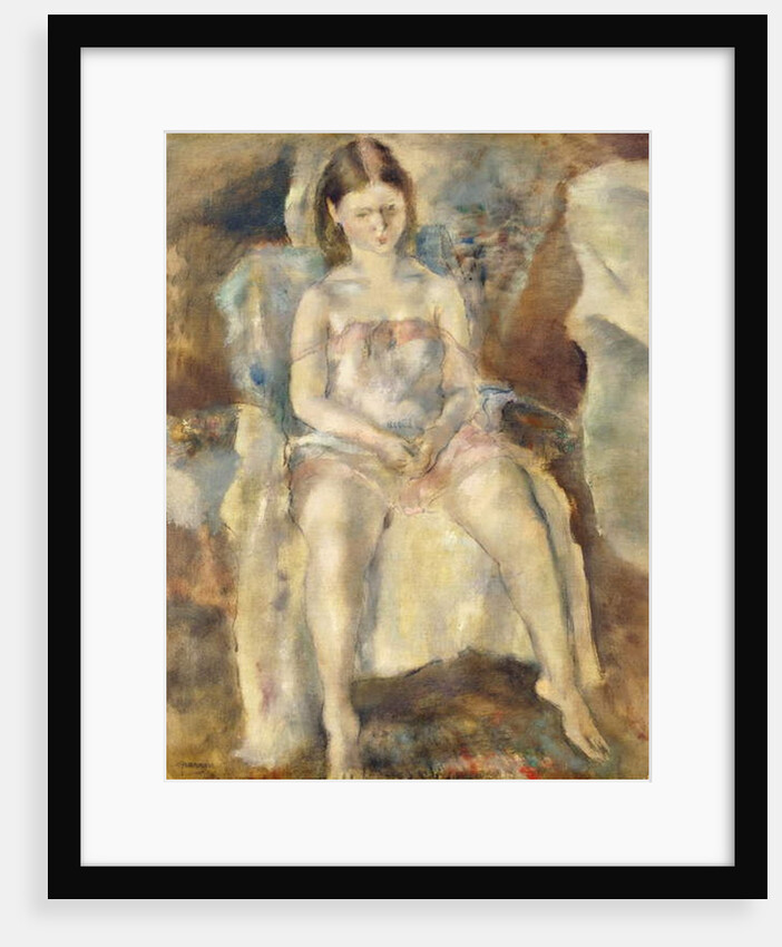 Young Girl Sitting, 1928 by Jules Pascin