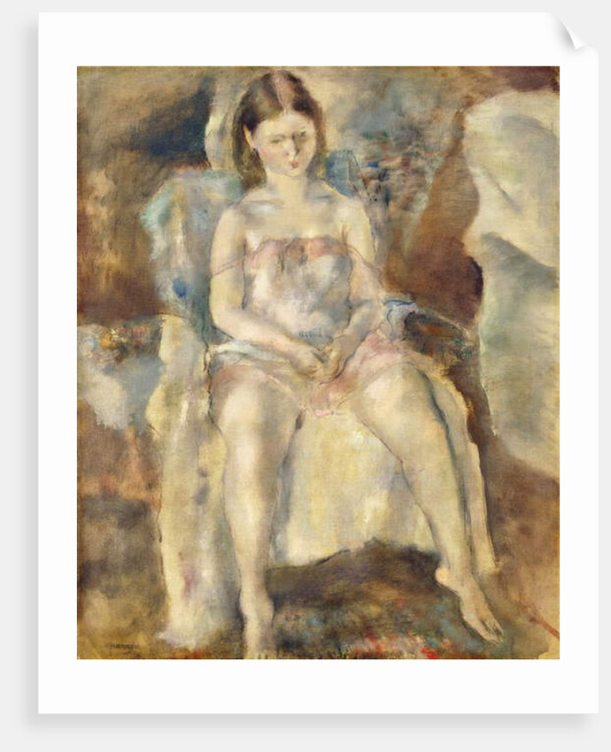 Young Girl Sitting, 1928 by Jules Pascin